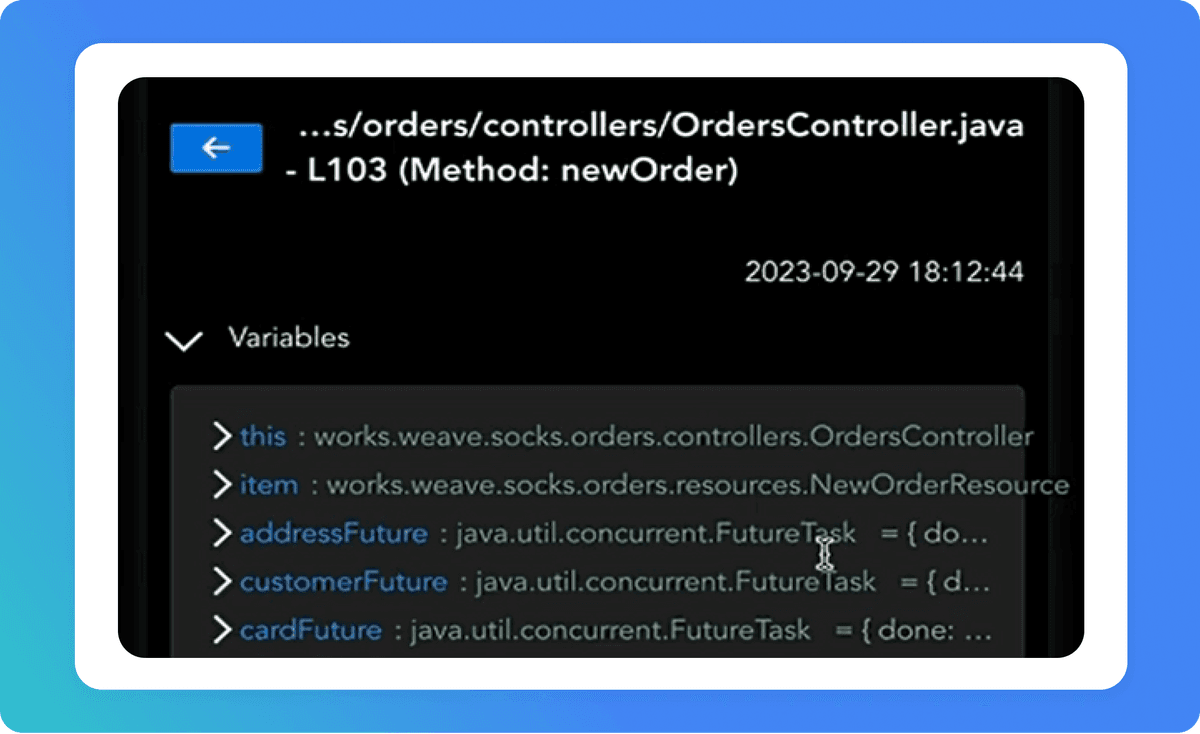 Monitor code feature